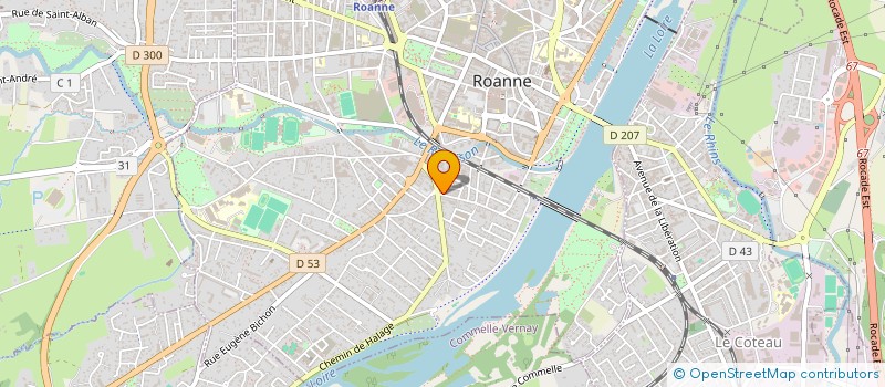 localisation de l'entreprise MONSIEUR MICHAEL BOYET  ROANNE