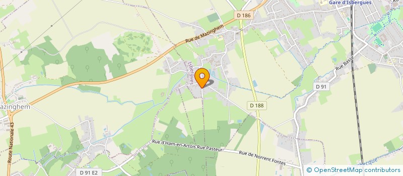 localisation de l'entreprise MONSIEUR MICHAEL BUIRE  ISBERGUES