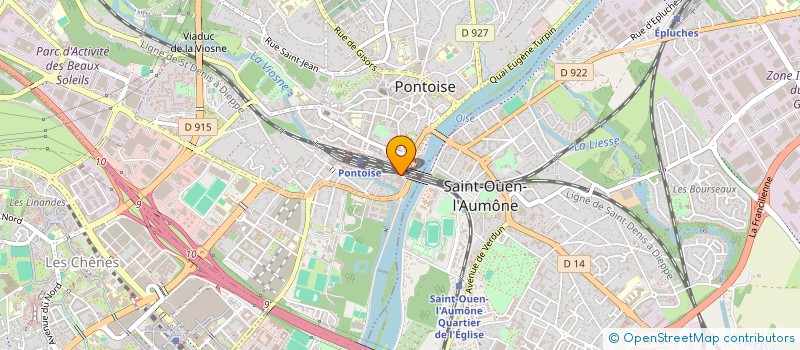 localisation de l'entreprise MONSIEUR MICHAEL CADINOT  PONTOISE