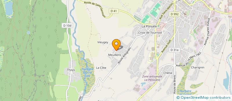 localisation de l'entreprise MONSIEUR MICHAEL CALARD  BELLEY