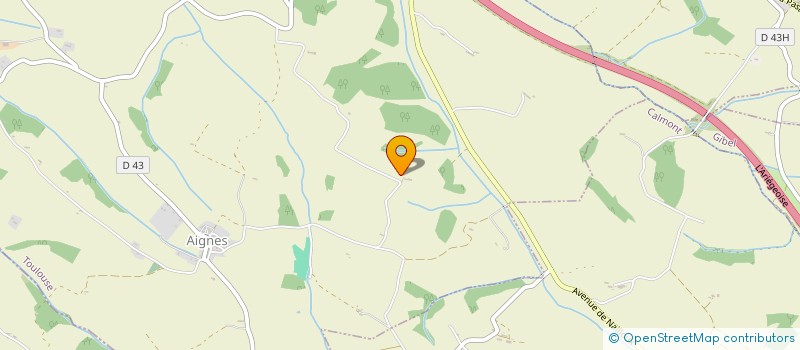 localisation de l'entreprise MONSIEUR MICHAEL CANTEGREIL  AIGNES