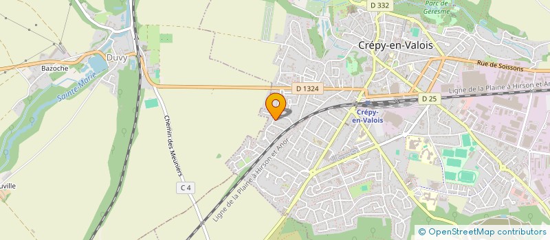 localisation de l'entreprise MONSIEUR MICHAEL CARPENTIER  CREPY-EN-VALOIS