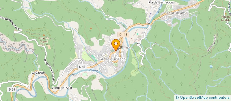 localisation de l'entreprise MONSIEUR MICHAEL CATEU  ARLES-SUR-TECH