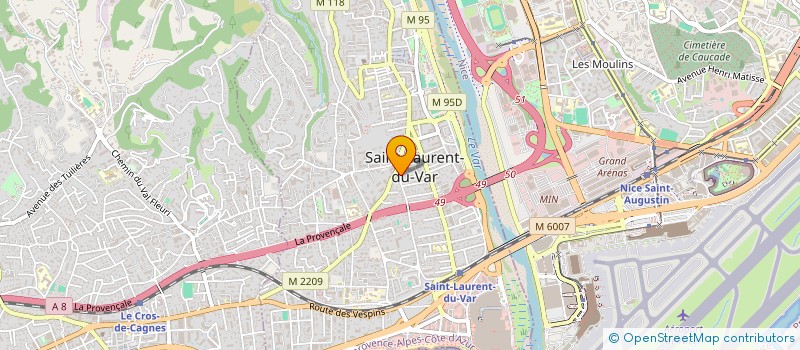 localisation de l'entreprise MONSIEUR MICHAEL CAUQUIL  SAINT-LAURENT-DU-VAR