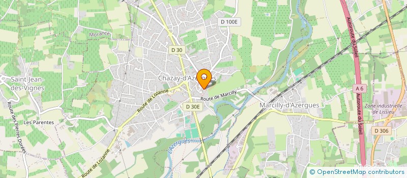 localisation de l'entreprise MONSIEUR MICHAEL CHALANDON  CHAZAY-D'AZERGUES