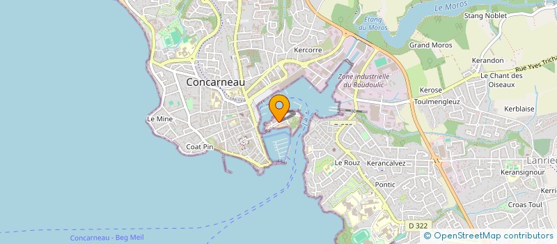 localisation de l'entreprise MONSIEUR MICHAEL CHATON  CONCARNEAU