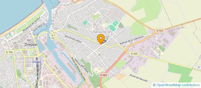 localisation de l'entreprise MONSIEUR MICHAEL CHAUMONT à DIEPPE