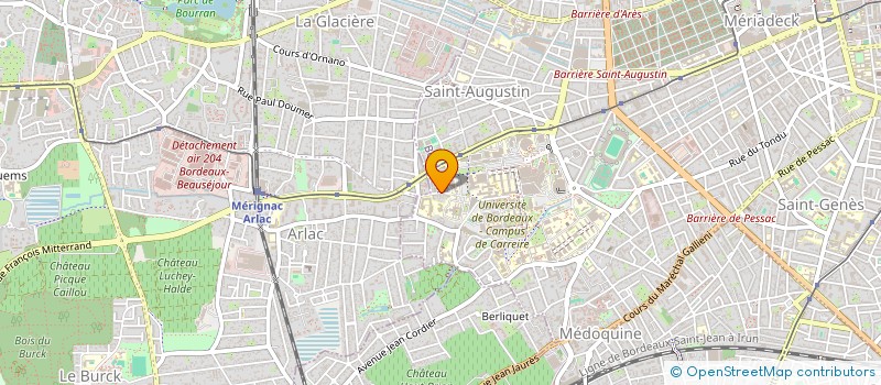 localisation de l'entreprise MONSIEUR MICHAEL CHENNEBAULT  BORDEAUX