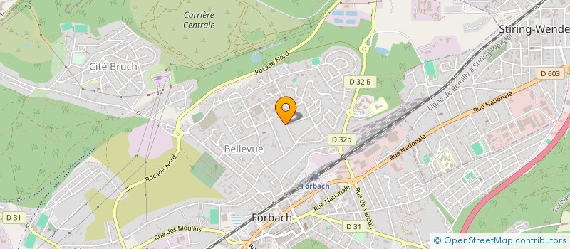 localisation de l'entreprise MONSIEUR MICHAEL CLASSEN  FORBACH