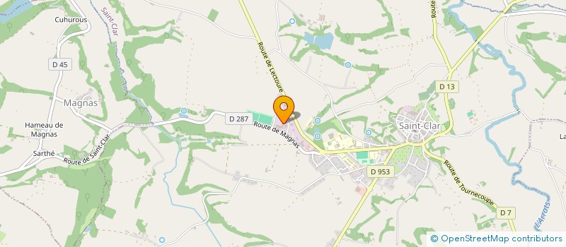 localisation de l'entreprise MONSIEUR MICHAEL CLUZET  SAINT-CLAR