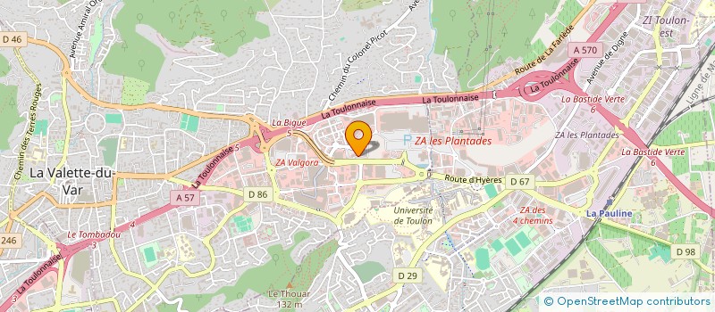 localisation de l'entreprise MONSIEUR MICHAEL COLLIN  LA VALETTE-DU-VAR