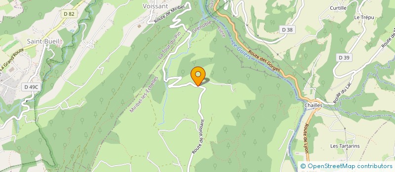 localisation de l'entreprise MONSIEUR MICHAEL COMBAZ  MIRIBEL-LES-ECHELLES