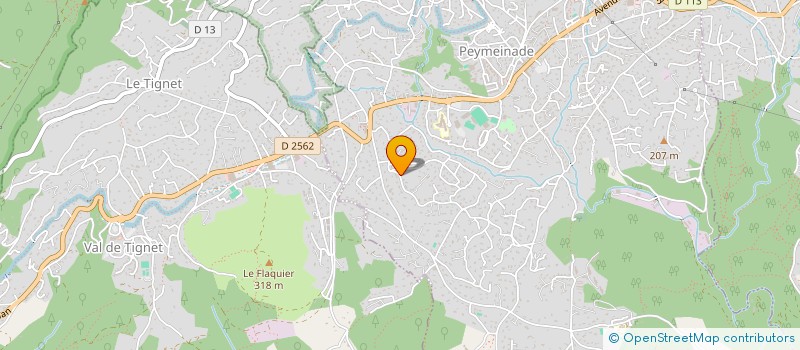 localisation de l'entreprise MONSIEUR MICHAEL COMBEAU  PEYMEINADE