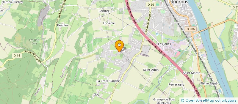 localisation de l'entreprise MONSIEUR MICHAEL COMTE  TOURNUS