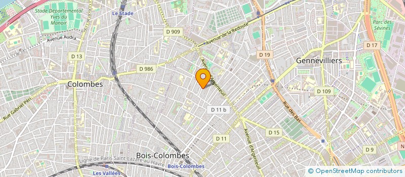 localisation de l'entreprise MONSIEUR MICHAEL COONEY à BOIS COLOMBES