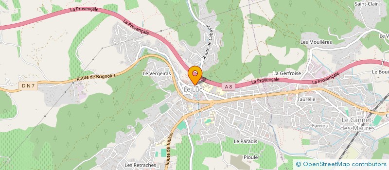 localisation de l'entreprise MONSIEUR MICHAEL CORRET  LE LUC