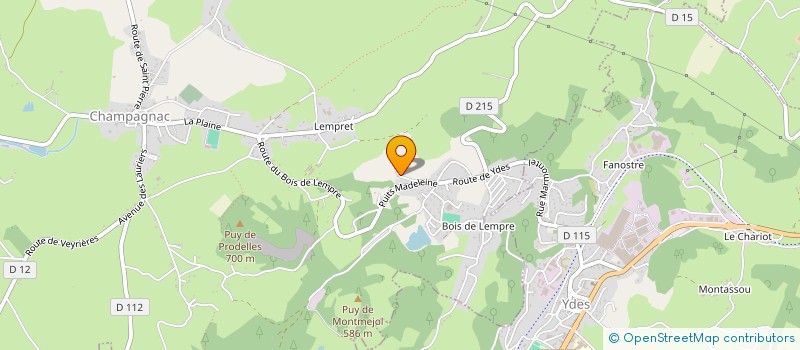localisation de l'entreprise MONSIEUR MICHAEL COURTIGEOL à CHAMPAGNAC