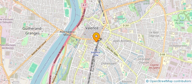 localisation de l'entreprise MONSIEUR MICHAEL CUNIN  VALENCE