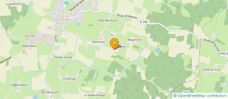 localisation de l'entreprise MONSIEUR MICHAEL CURT  FOISSIAT