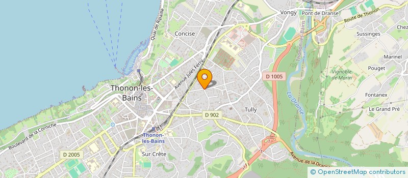 localisation de l'entreprise MONSIEUR MICHAEL DA COSTA à THONON-LES-BAINS