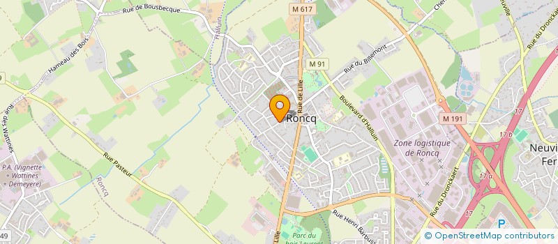 localisation de l'entreprise MONSIEUR MICHAEL DAVOINE  RONCQ