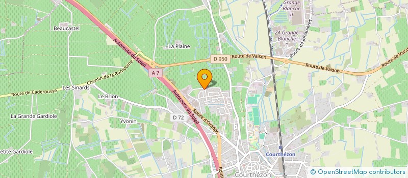 localisation de l'entreprise MONSIEUR MICHAEL DE JESUS  COURTHEZON