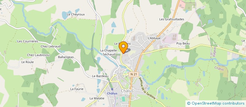 localisation de l'entreprise MONSIEUR MICHAEL DEBERNARD à CHALUS