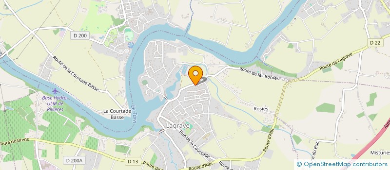 localisation de l'entreprise MONSIEUR MICHAEL DELPECH  LAGRAVE