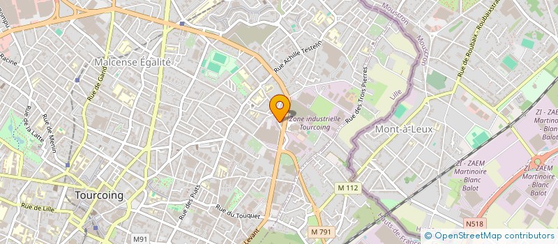 localisation de l'entreprise MONSIEUR MICHAEL DEQUIREZ  TOURCOING