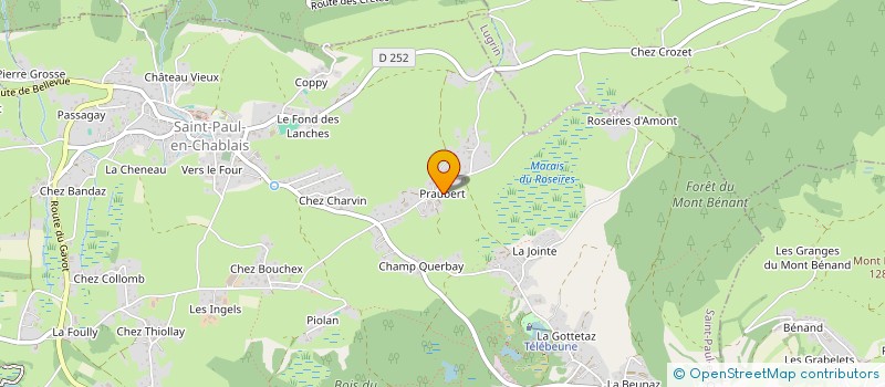 localisation de l'entreprise MONSIEUR MICHAEL DETROYAT  SAINT-PAUL-EN-CHABLAIS