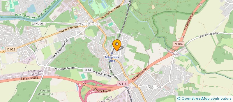 localisation de l'entreprise MONSIEUR MICHAEL DIAS  MERY-SUR-OISE