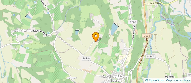 localisation de l'entreprise MONSIEUR MICHAEL DOMINEY  CASTELNAU-RIVIERE-BASSE