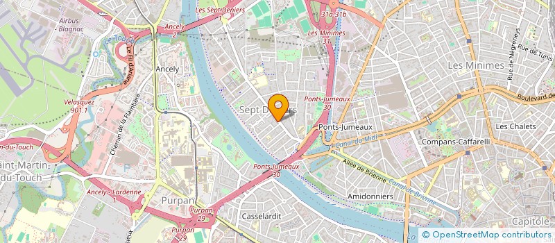 localisation de l'entreprise MONSIEUR MICHAEL DUBOIS  TOULOUSE