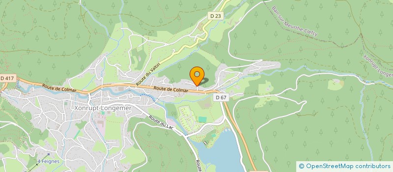 localisation de l'entreprise MONSIEUR MICHAEL DUBOURGEAT  XONRUPT-LONGEMER