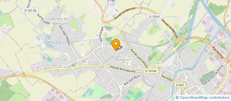 localisation de l'entreprise MONSIEUR MICHAEL DUCLOY  VENDIN-LES-BETHUNE