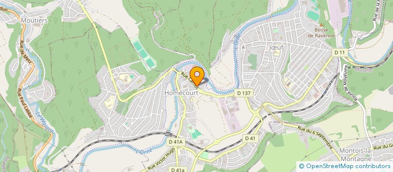 localisation de l'entreprise MONSIEUR MICHAEL DUFOUR  HOMECOURT