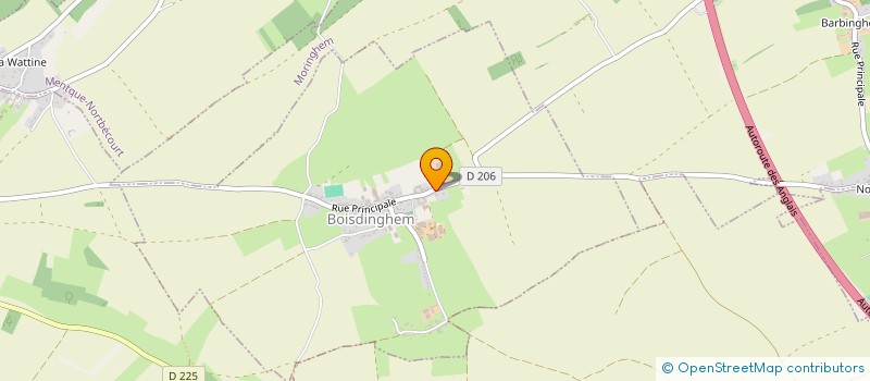 localisation de l'entreprise MONSIEUR MICHAEL DUFOUR  BOISDINGHEM