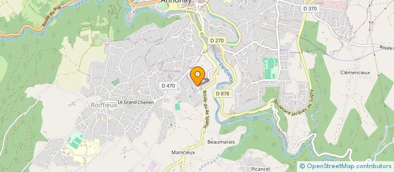 localisation de l'entreprise MONSIEUR MICHAEL DUMAS  ANNONAY