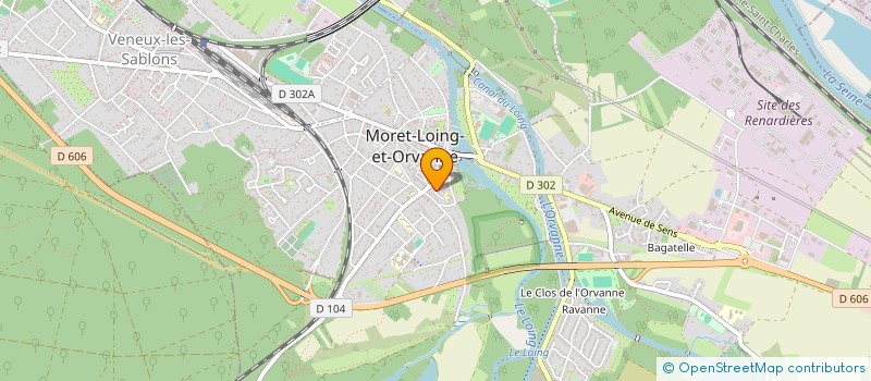 localisation de l'entreprise MONSIEUR MICHAEL DUPONT CORBRAN  MORET-LOING-ET-ORVANNE