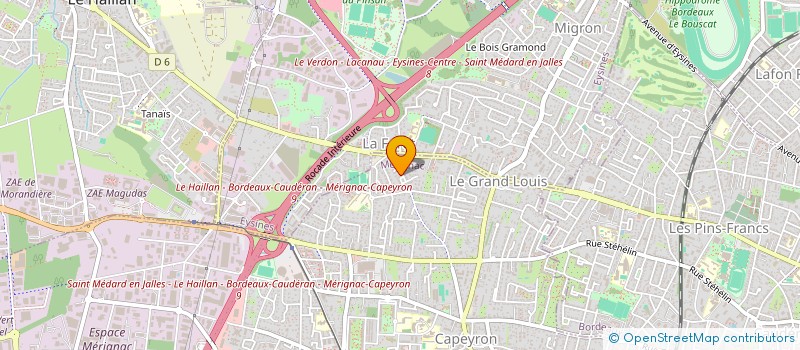 localisation de l'entreprise MONSIEUR MICHAEL DUSSILLOS  MERIGNAC