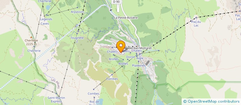 localisation de l'entreprise MONSIEUR MICHAEL EDWARDS  LES ALLUES