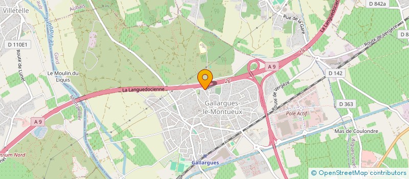 localisation de l'entreprise MONSIEUR MICHAEL ENJOLRAS  GALLARGUES-LE-MONTUEUX