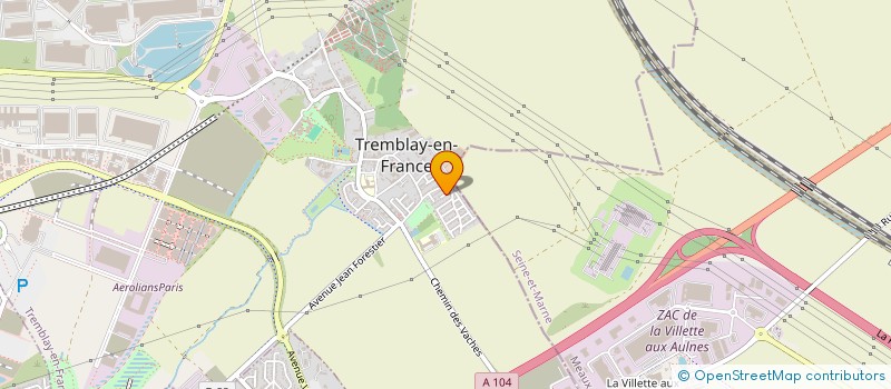 localisation de l'entreprise MONSIEUR MICHAEL FARGEAU  TREMBLAY-EN-FRANCE