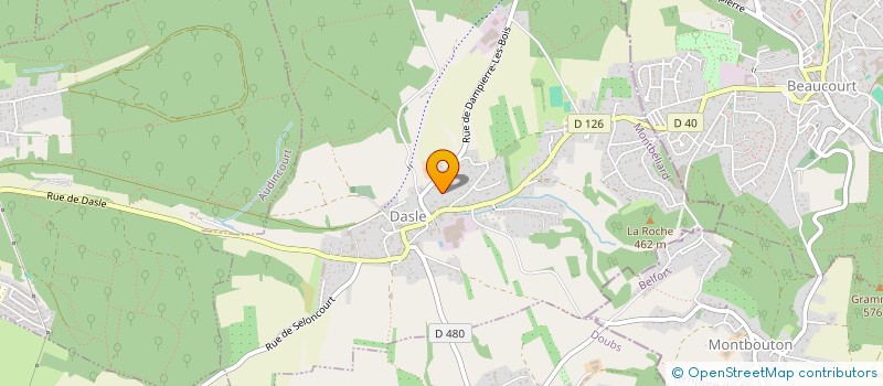 localisation de l'entreprise MONSIEUR MICHAEL FAUCOMPRE  DASLE