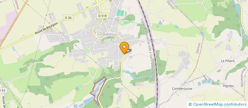 localisation de l'entreprise MONSIEUR MICHAEL FAUDON  DIEMOZ