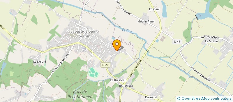 localisation de l'entreprise MONSIEUR MICHAEL FERRAND  LABASTIDE-SAINT-SERNIN