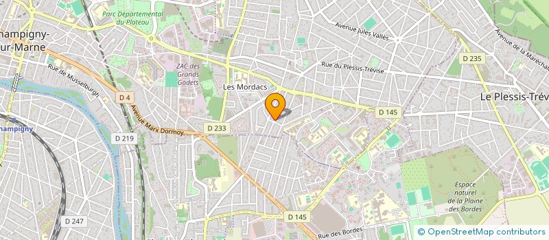 localisation de l'entreprise MONSIEUR MICHAEL FERREIRA  PLESSIS TREVISE