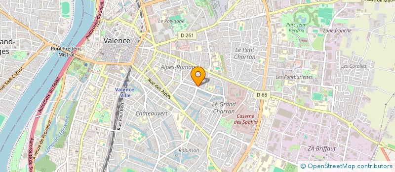 localisation de l'entreprise MONSIEUR MICHAEL FEUGIER à VALENCE