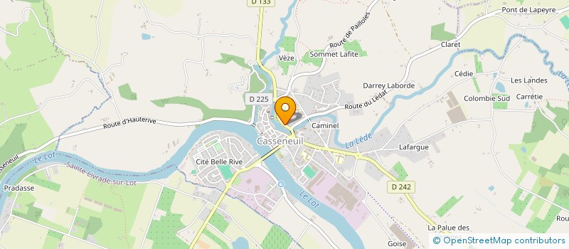 localisation de l'entreprise MONSIEUR MICHAEL FRANCE  CASSENEUIL