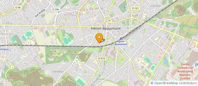 localisation de l'entreprise MONSIEUR MICHAEL GALLUZZO  HENIN-BEAUMONT